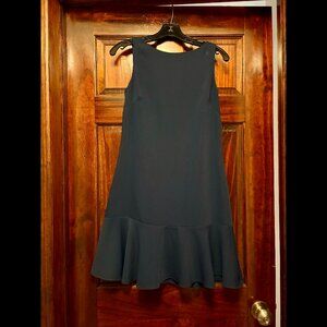Navy Sail to Sable Mini-Dress (US 0) w/Gold Zipper Detail
